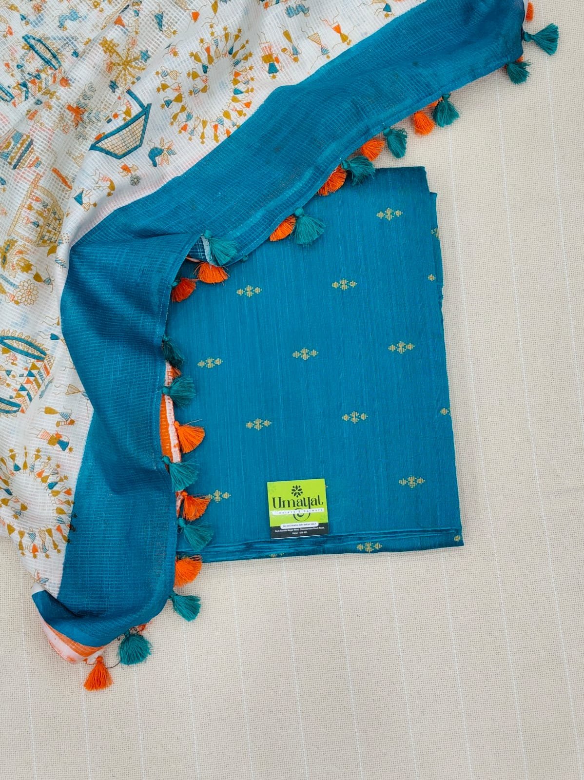 Unstitched Top and Shawl Combo